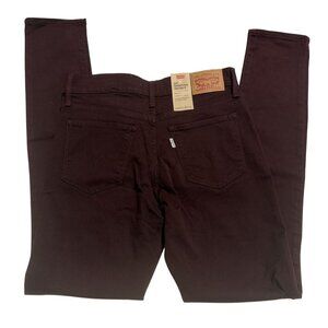 NWT Levis 311 Shaping Skinny Jean Mid-Rise Size 4 Medium W27 L30 Maroon Denim